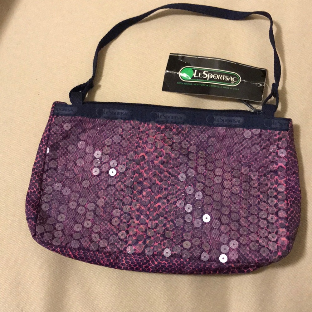 LeSportsac Demi Tasse Sequin Python shoulder bag